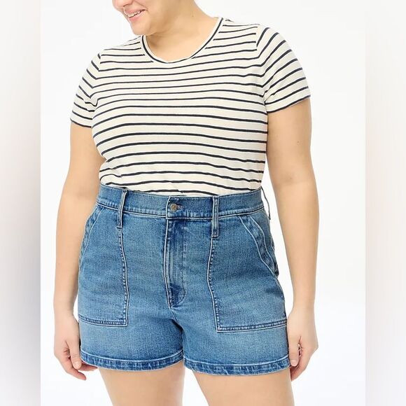 JCREW Utility Denim Short Skylar Wash Blue 32 - Picture 1 of 11